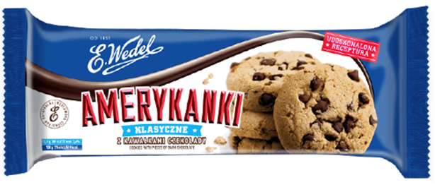 Amerykanki Klasyczne z kawałkami czekolady