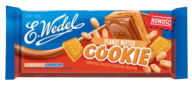 Czekolada Cookie Mleczna Peanut Butter - stare opakowanie