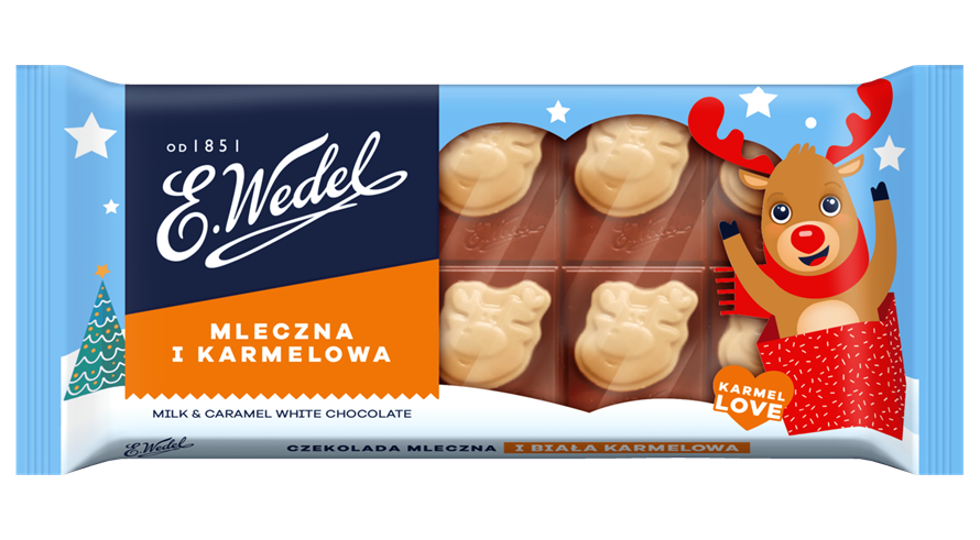 Czekolada Renifer Mleczna i Karmelowa