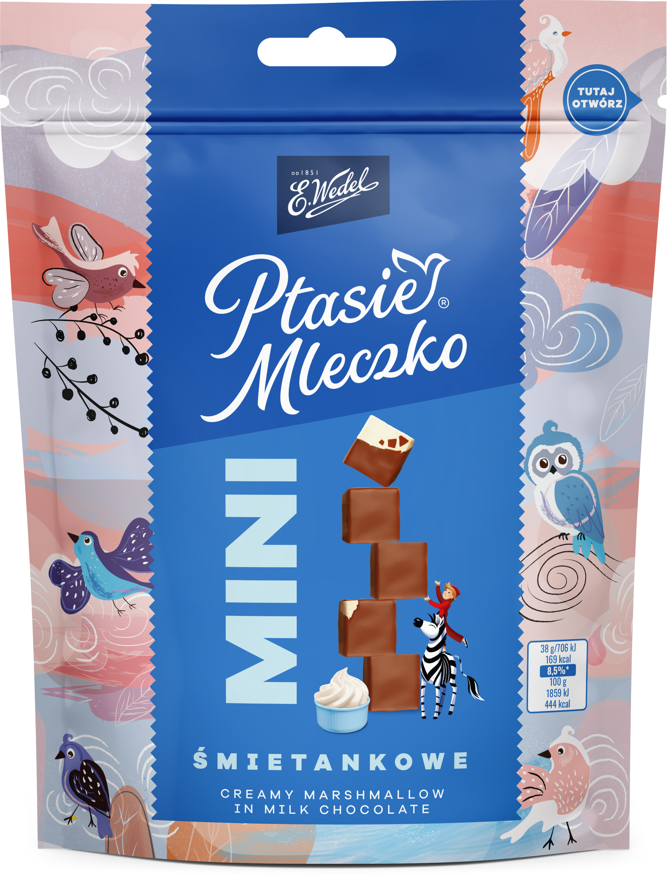 Ptasie Mleczko® Mini Śmietankowe - nowe opakowanie