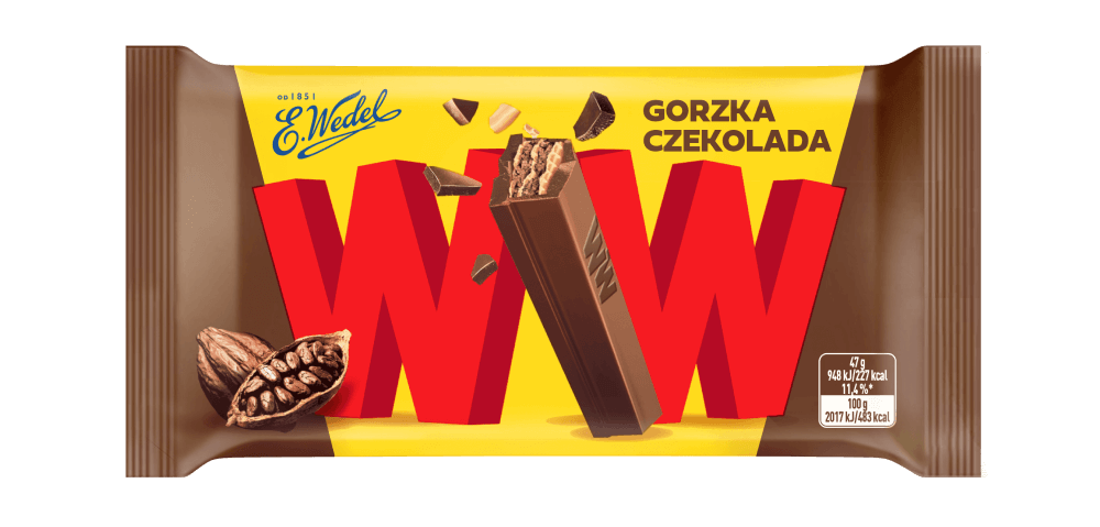 WW orzech w gorzkiej czekoladzie