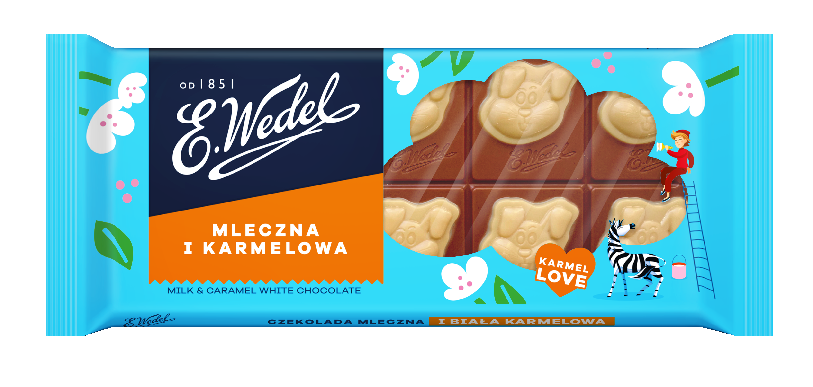 Czekolada mleczna i karmelowa