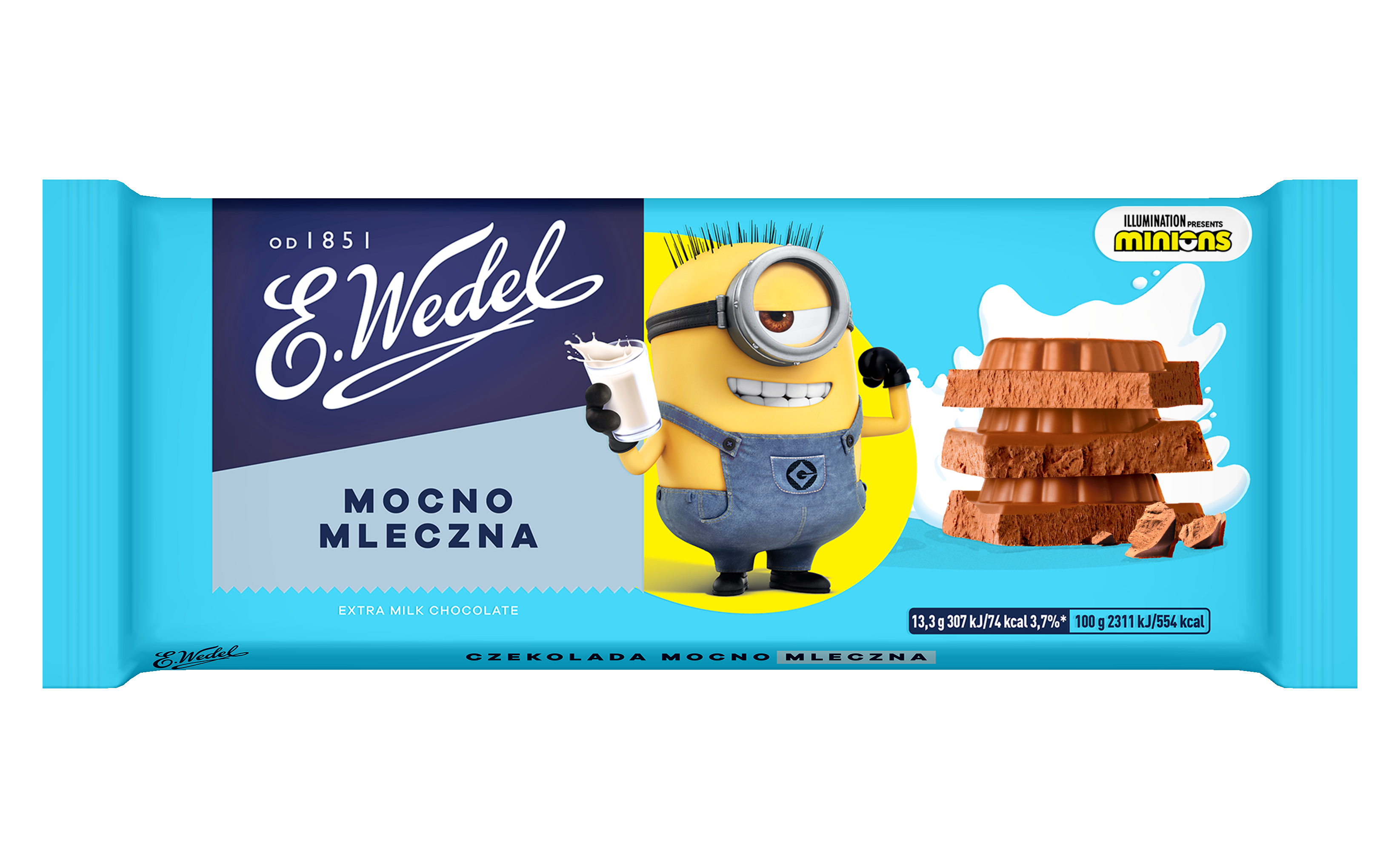 E.Wedel Czekolada Mocno Mleczna 240g