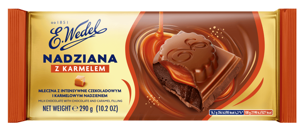 Czekolada Nadziana z karmelem 290g