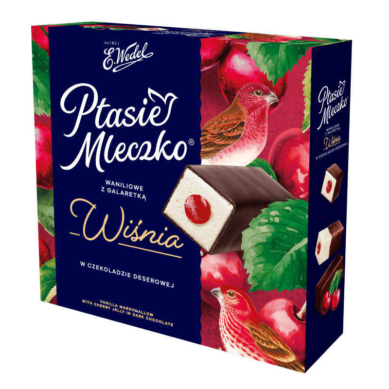Ptasie Mleczko® Waniliowe z galaretką o smaku Wiśnia