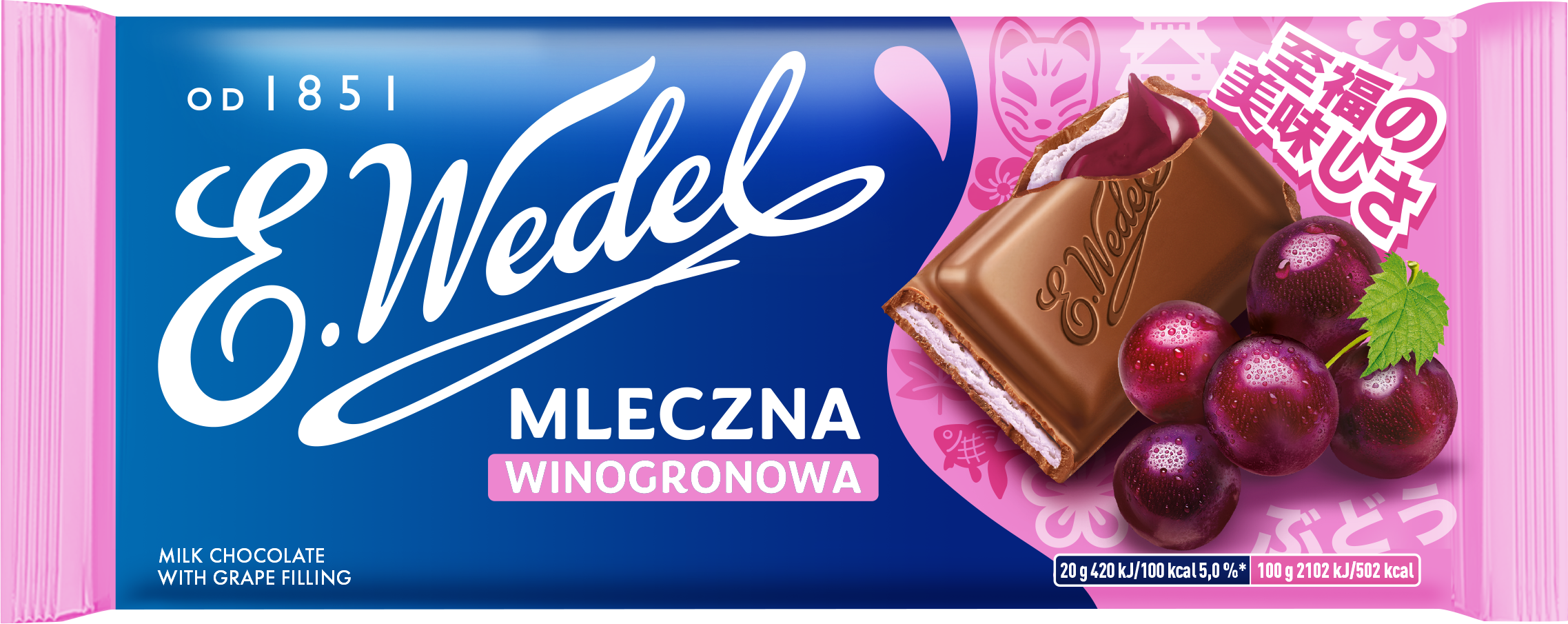 Czekolada Mleczna winogronowa