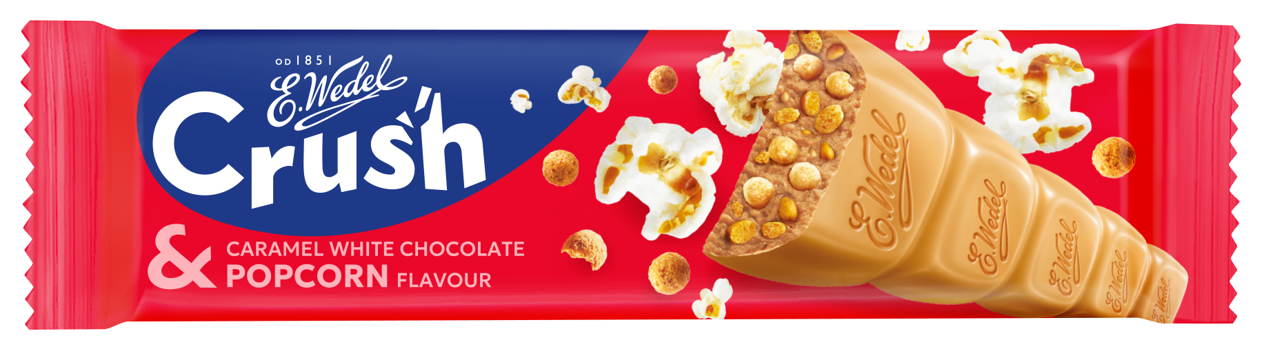 Wedel Crush z&nbsp;czekoladą karmelową i&nbsp;popcornem
