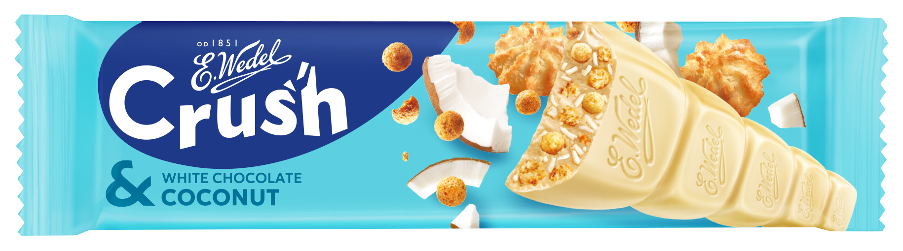 Wedel Crush z&nbsp;białą czekoladą i&nbsp;kokosem
