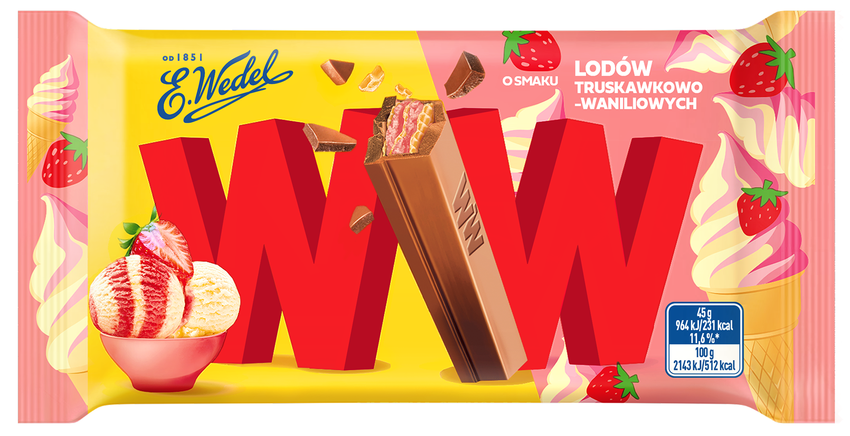 WW Lody Truskawkowo-Waniliowe