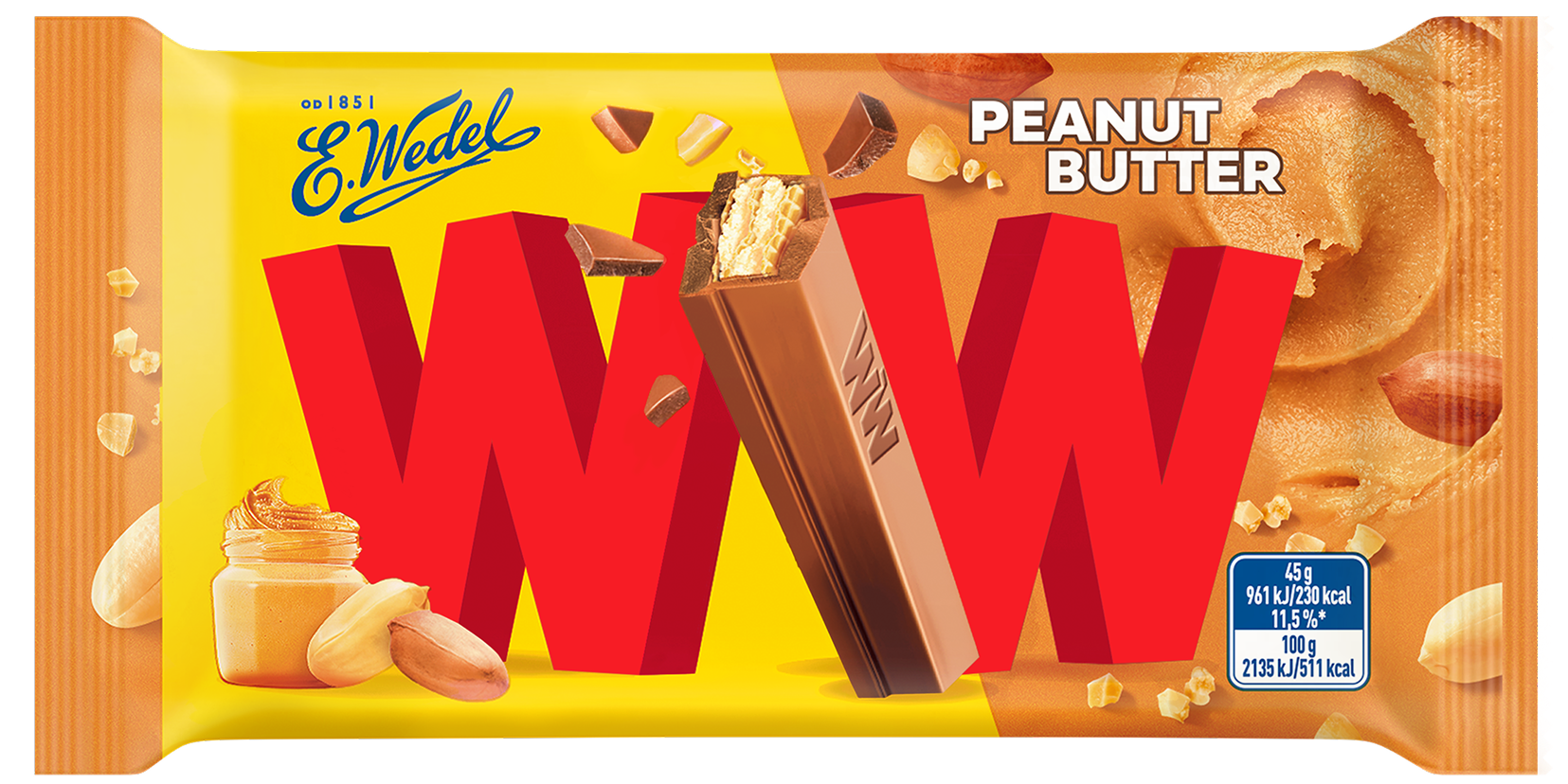 WW Peanut Butter w&nbsp;mlecznej czekoladzie