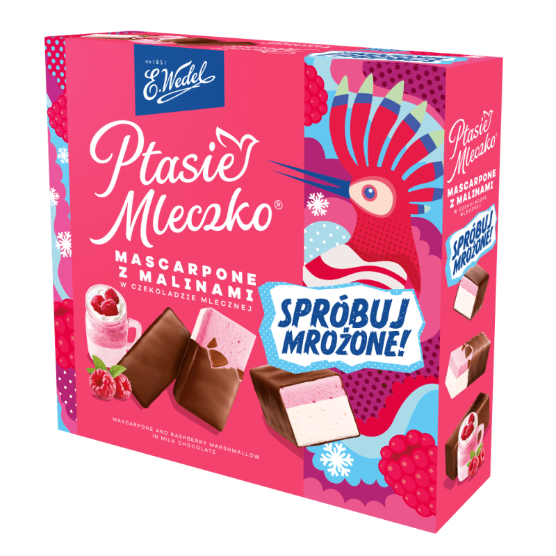 Ptasie Mleczko® Mascarpone z malinami